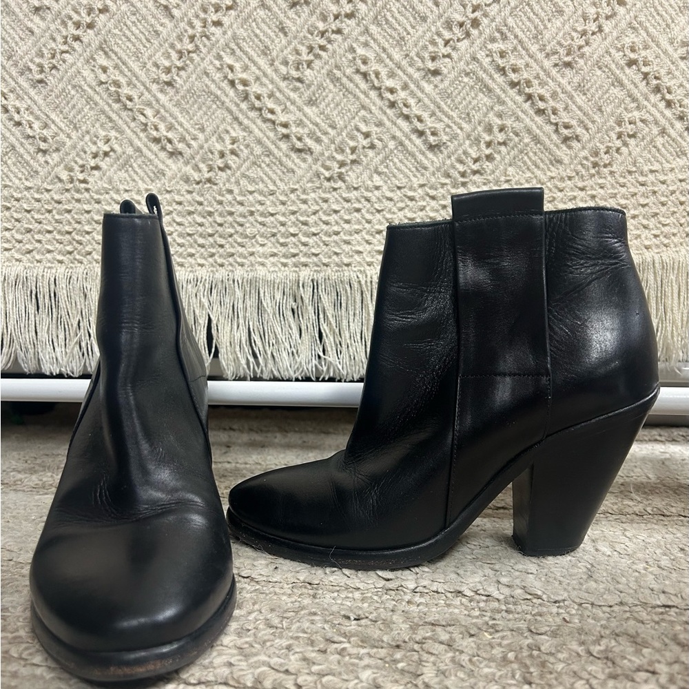All Saints Black Heeled Boots